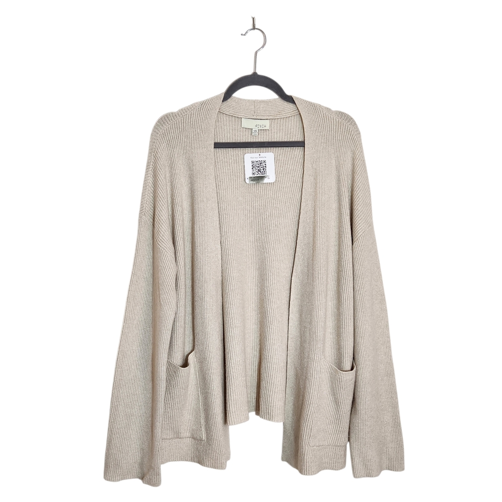 Pinch Cream Draped Open Front Cardigan Size Small/Medium NWOT